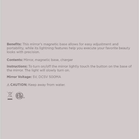 Light up mirror with adjustable magnetic stand - Picture 3 of 7